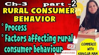 #Ch-3 part2 || Rural Consumer Behaviour Process || Factors affecting  Rural consumer behaviour ||