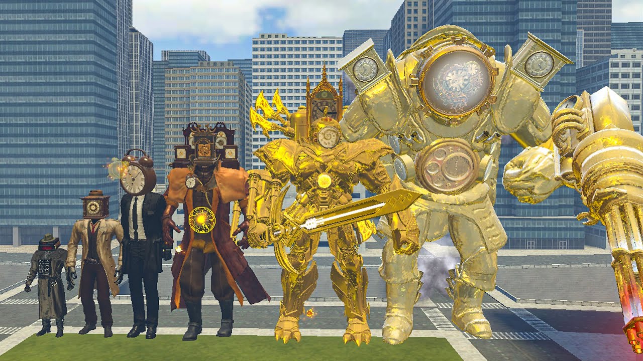 Cameraman And ClokMan Upgraded From Small To Big To Fight Evil God Skibidi Toilet In Garry's Mod!