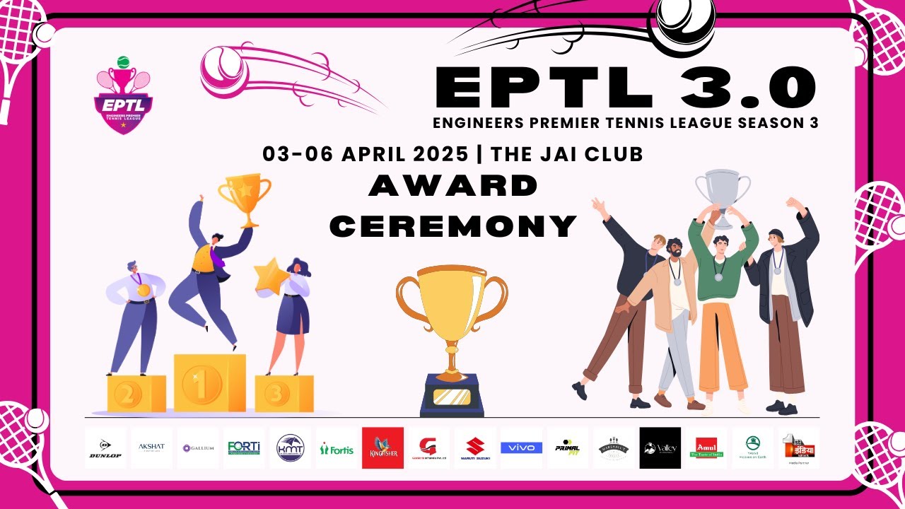 Closing and Award Ceremony Engineers Premier Tennis League (EPTL) 3.0 🔥🏆2025🔥🏆