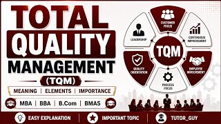 Total Quality Management (TQM) Meaning, Elements, and Importance | MBA BBA BCOM BMAS | AKTU