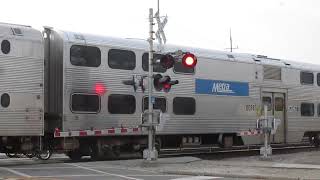 A Westbound Metra Local Commuter Train, Departs From Franklin Park Illinois.