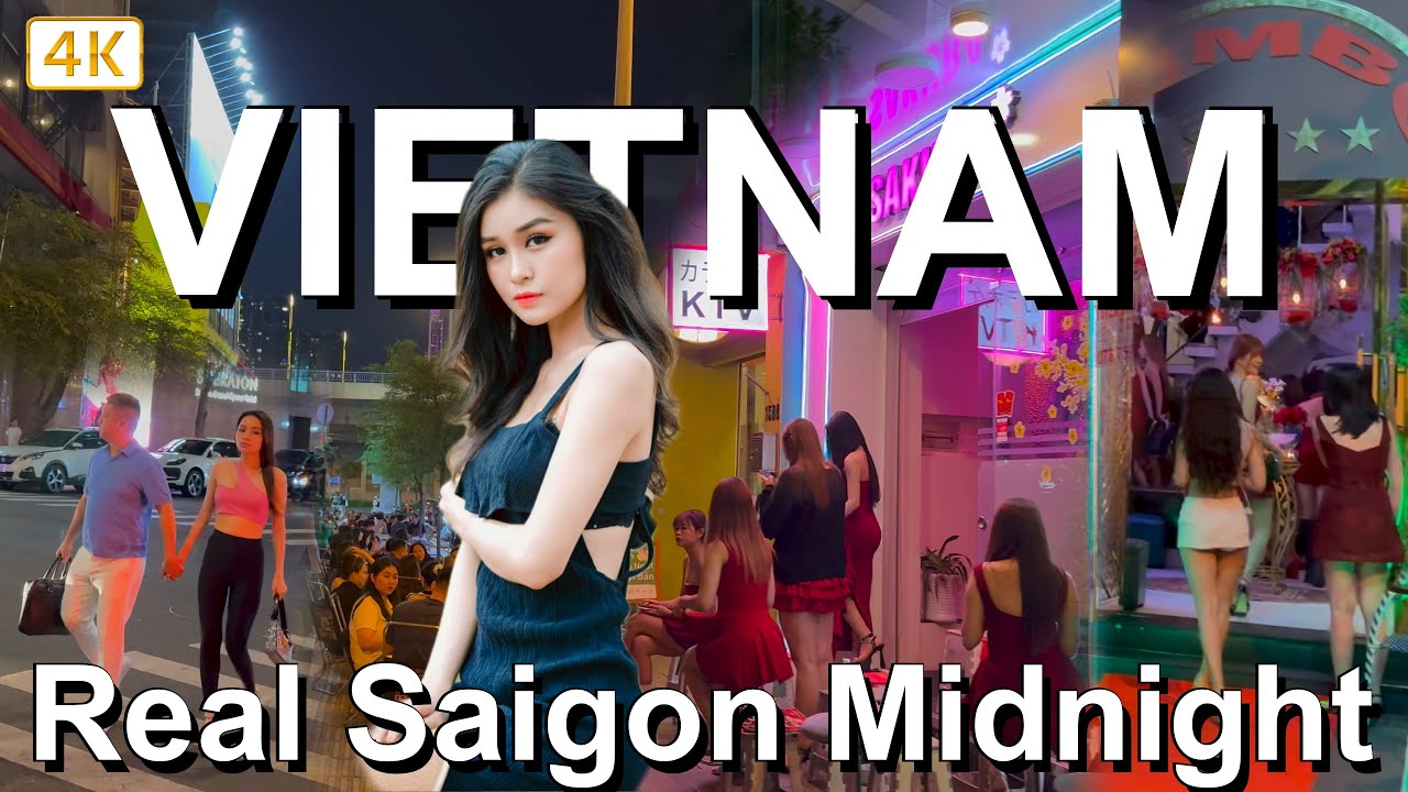 Vietnam Nightlife 2025 🇻🇳 Saigon -Ho Chi Minh City Street Scene After Dark