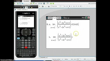 AB Calc 2-1B: Limits on the TI-Nspire CX