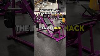 MATRIX HACK SQUAT MACHINE TUTORIAL 🦵🏼// Build your lower body with this machine at Planet Fitness! Profile