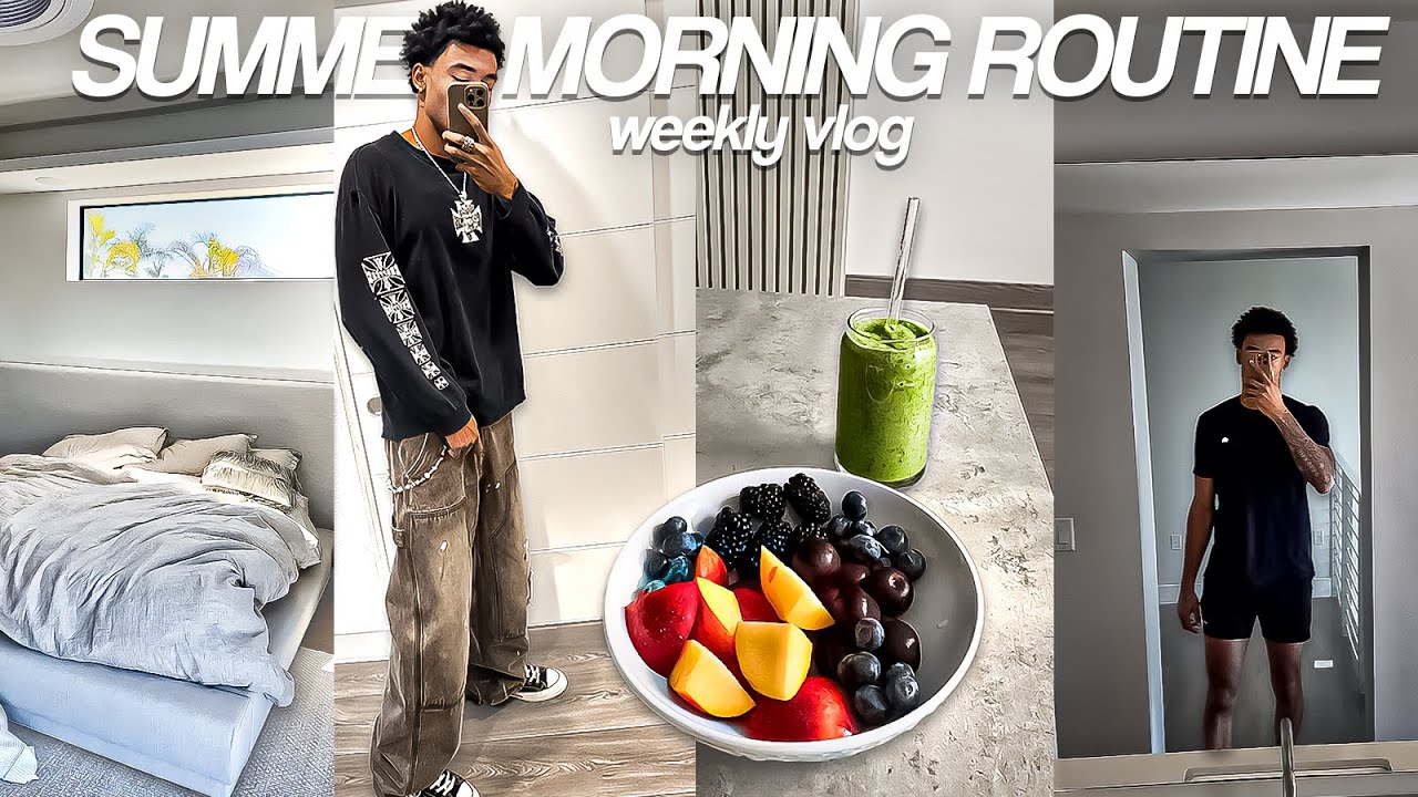 7AM *SUMMER* MORNING ROUTINE HEALTHY & PRODUCTIVE - YouTube