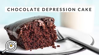 Chocolate Depression Cake - dairy-free, egg-free