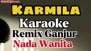 Karaoke  Karmila Remix Ganjur Nada Cewek 