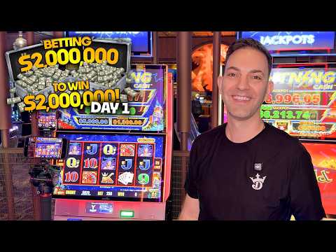 Betting TWO Million Dollars to WIN Two Million Dollars ‼️ Day 1