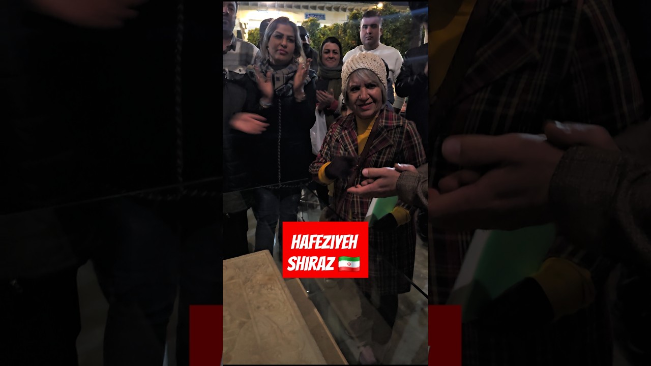 ENJOYING HAFEZ RECITALS AT THE MAUSOLEUM OF HAFEZ IN SHIRAZ 🕌🎶