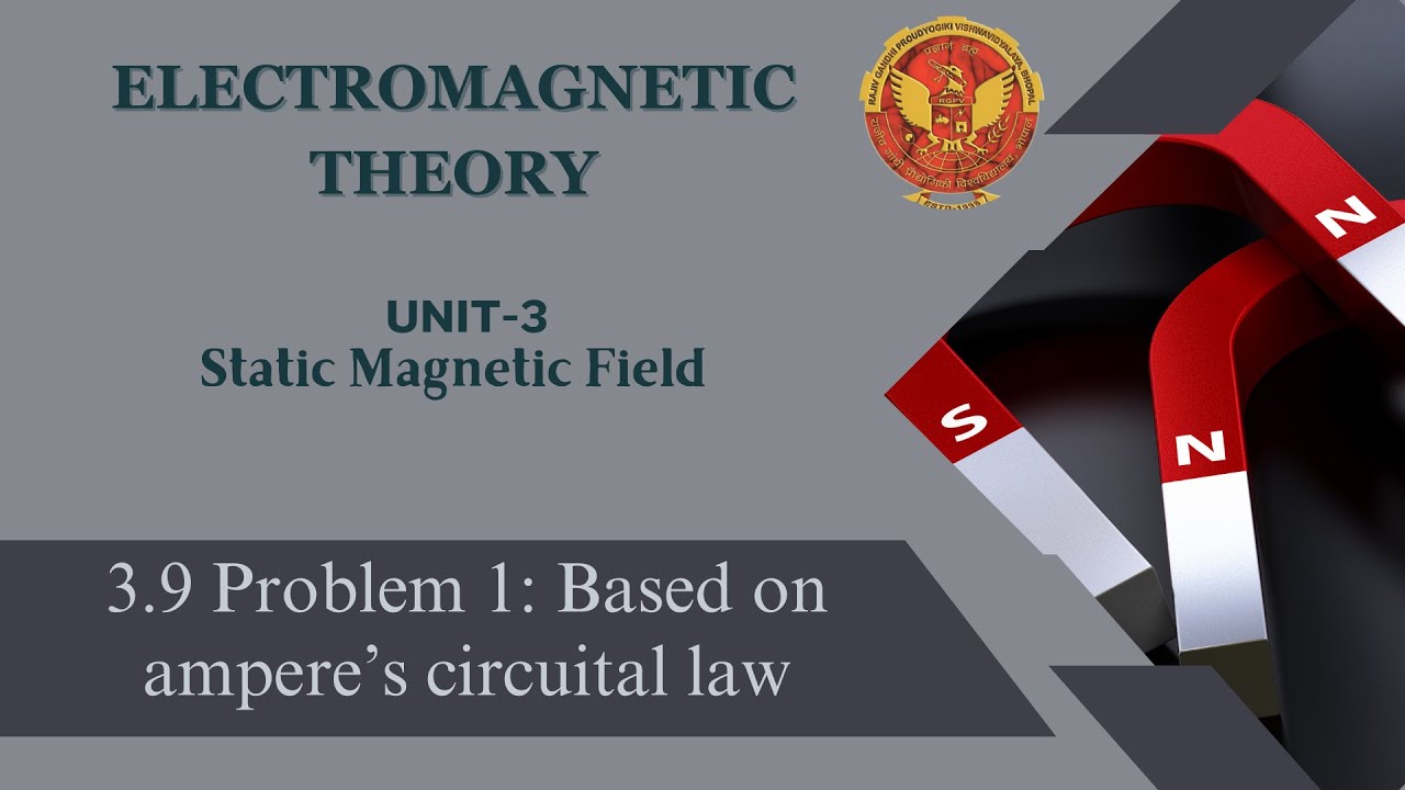 3.9 Problem 1 based on Amper’s circuital law | EE302 | EC504 (A) | EX504 (B) |