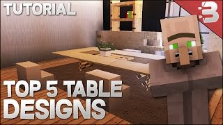 Hey guys today I will be teaching you how to make the top 5 modern table designs in minecraft! (Tutorial) ☞ Please Leave a like if 