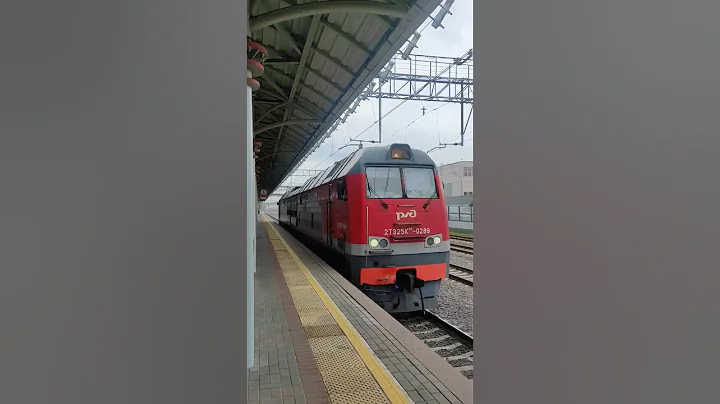 2ТЭ25КМ-0289 следует резервом на станции Владыкино (МЦК) #ржд #жд #2тэ25км #shorts