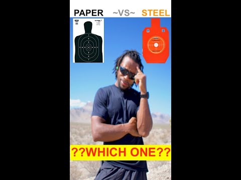 Shooting STEEL vs PAPER targets | There is a major difference #shooting #guns #pistol