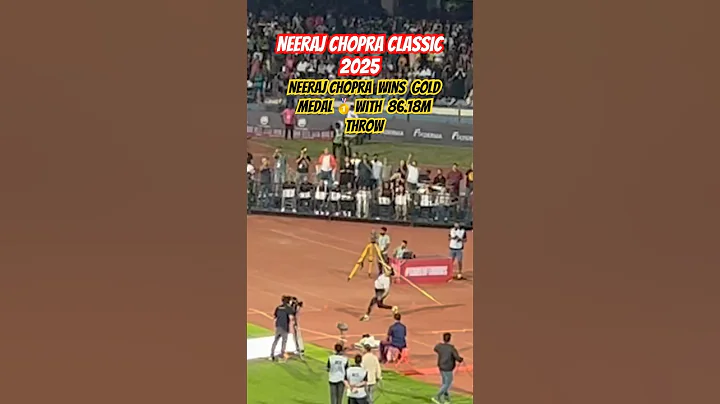 Neeraj Chopra Classic 2025 | Neeraj Chopra wins gold medal 🥇 86.18m throw #gameofthrows #NCClassic