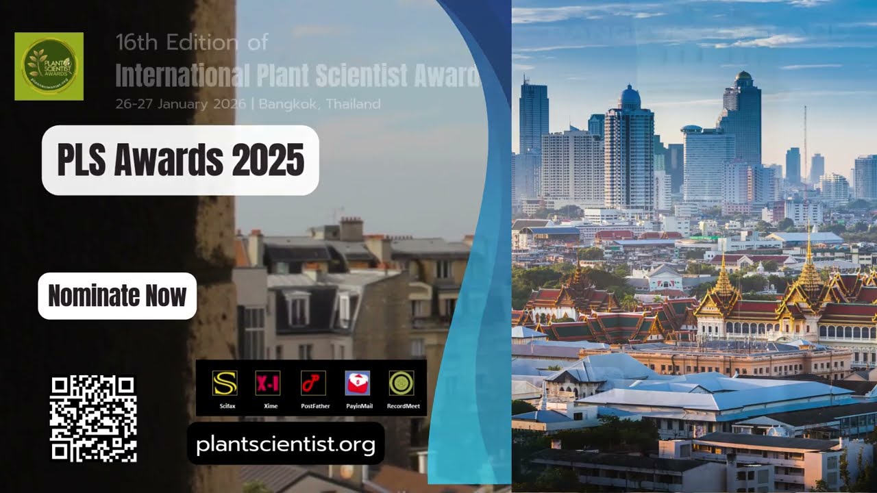 16th Edition of International Plant Scientist Awards| January 26–27, 2026 | Bangkok, Thailand