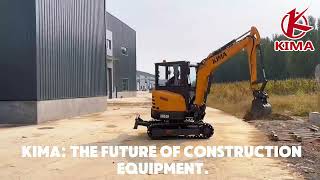 KIMA 4 Ton Mini Excavator KMZ40 | Powerful Compact Excavator in Action