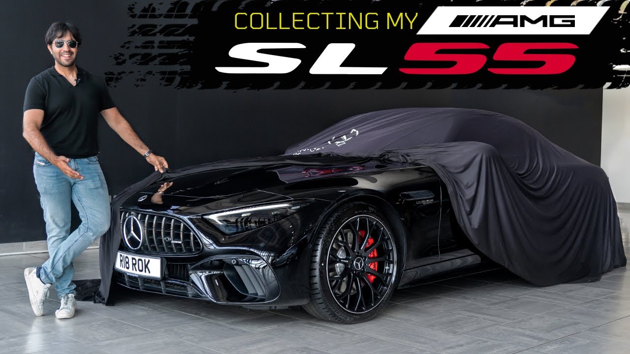 ⁣A YEAR EARLY!! Collecting my New SL 55 AMG 4Matic!