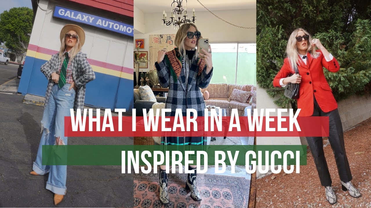 WHAT I WEAR IN A WEEK//GUCCI INSPIRED OUTFITS// NOVEMBER 2021