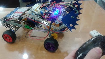 여러 제품을 활용한 아두이노 자동차 완성 동영상(Korean Meccano + Arduino car)