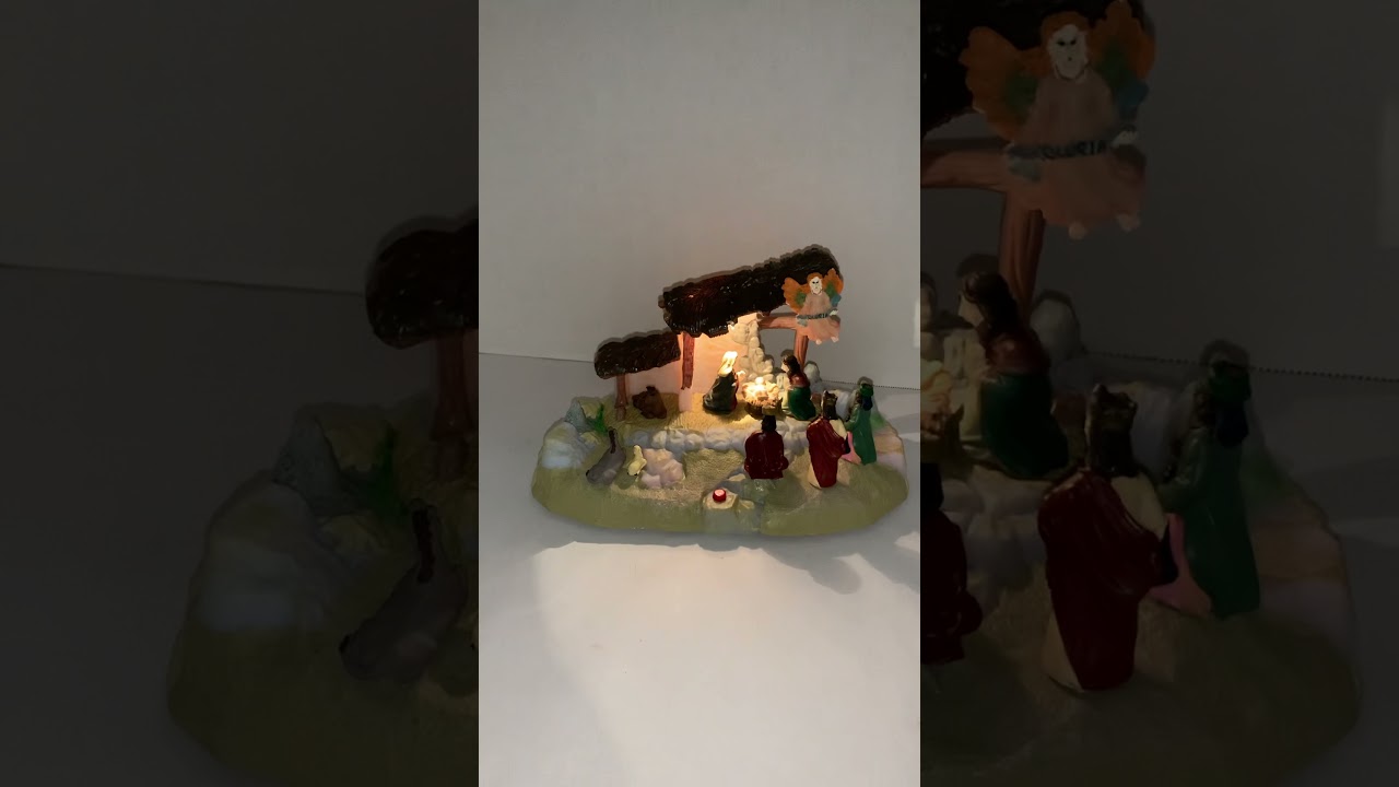 Narrated Nativity Scene, Gemmy A Holiday Tradition 1999 YouTube