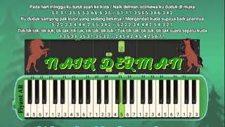 Naik Delman | Not Pianika Naik Delman | Not Pianika