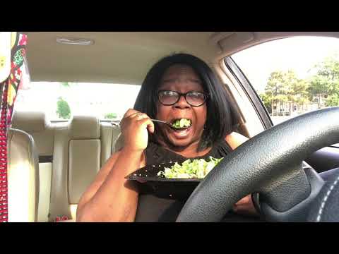 Car Mukbang-Zaxby’s Blackened Blue Salad