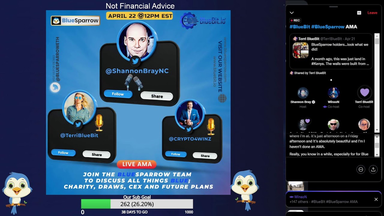 BlueSparrow Token - Friday 22nd April 2022