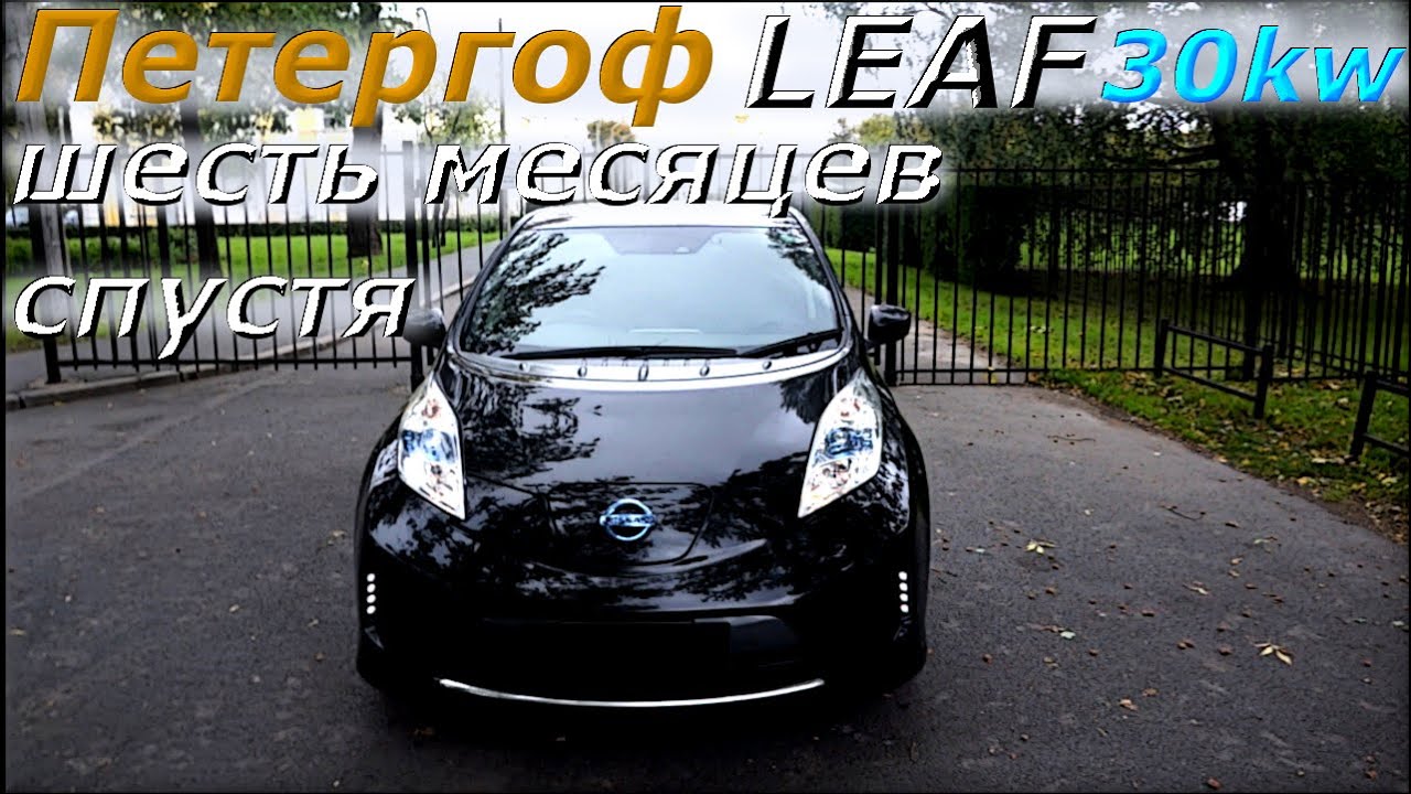 Петергоф!  Отзыв от владельца LEAF 2016 30Kw  Шесть месяцев после получения, с аукциона HAA KOBE.