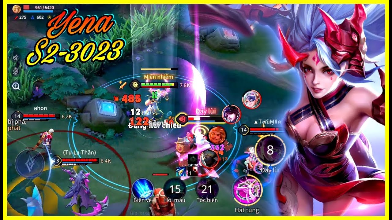 Yena S2-3023.Solo lane vs Murad.liên quân.aov