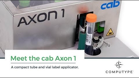 cab Axon 1 - Automated Tube & Vial Label Applicator for Labs