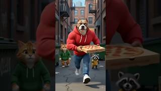 Bruno Tried to Steal a Pizza… 😂 | Animal Cartoon | #shorts #animation #cartoon