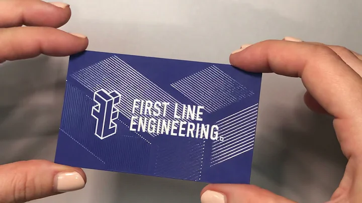Gold Coast Graphic Design Raised Spot UV Business Cards for First Line Engineering