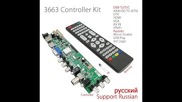 3663 New Digital Signal DVB C DVB T2 DVB T Universal LCD TV Controller Driver Board UPGRADE 3463A Ru