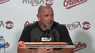 Brandon Hyde after Orioles' win over Red Sox