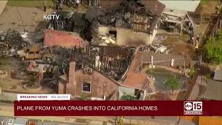 NOW: 2 dead as plane from Yuma to San Diego crashed in California neighborhood