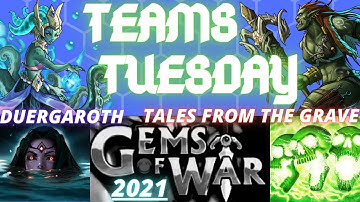 4 TEAMS World Event & Faction | Gems of War Event Guide 2021 | Duergaroth & Tales from the Grave NOx
