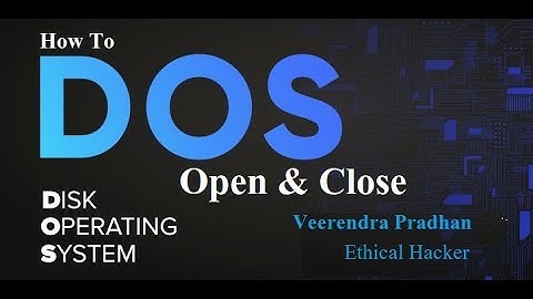 How To Open & Close In Command Prompt & MS-Dos ?