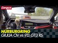 New Alfa Giulia Quadrifoglio - Nurburgring battle vs 911 GT3 RS, BMW M3...