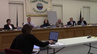 (1 of 5) 1/7/2019  Lower Frederick Township Board of Supervisors