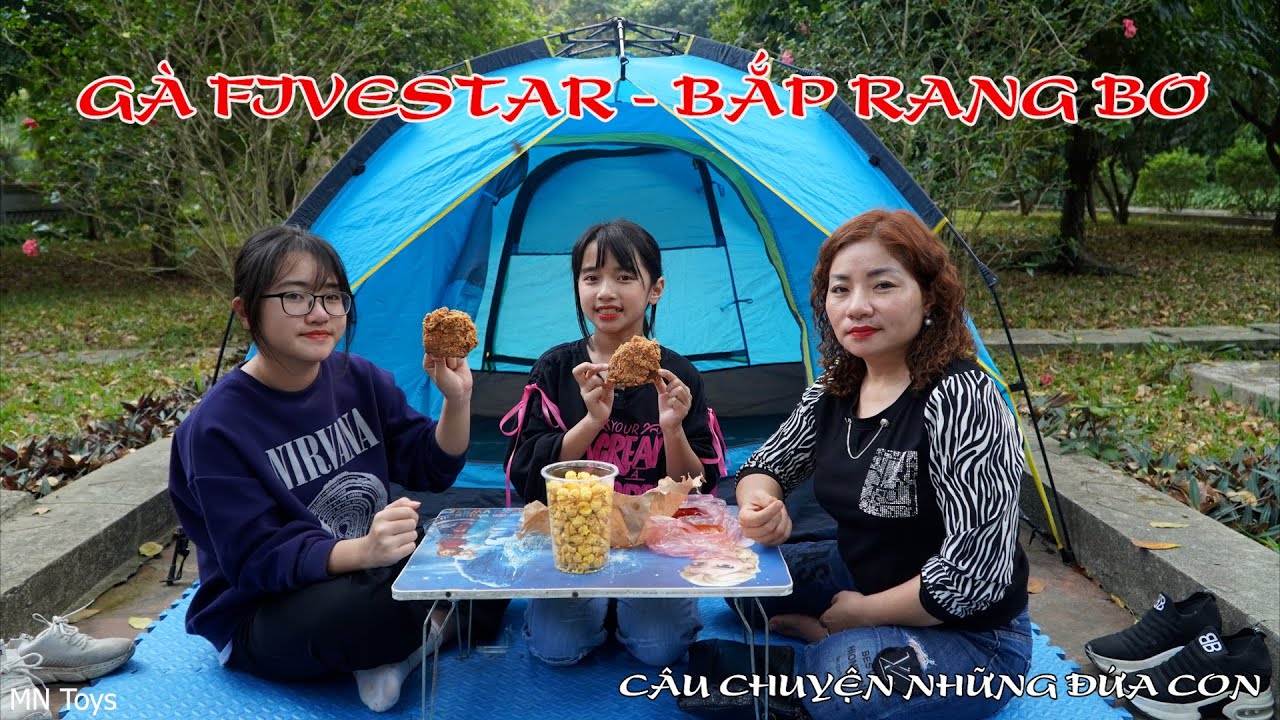 Câu Chuyện Những Đứa Con - Thùy Giang Trang Điểm - Mẹ Mua Gà Fivestar và Bắp Rang Bơ Cho Hai Chị Em
