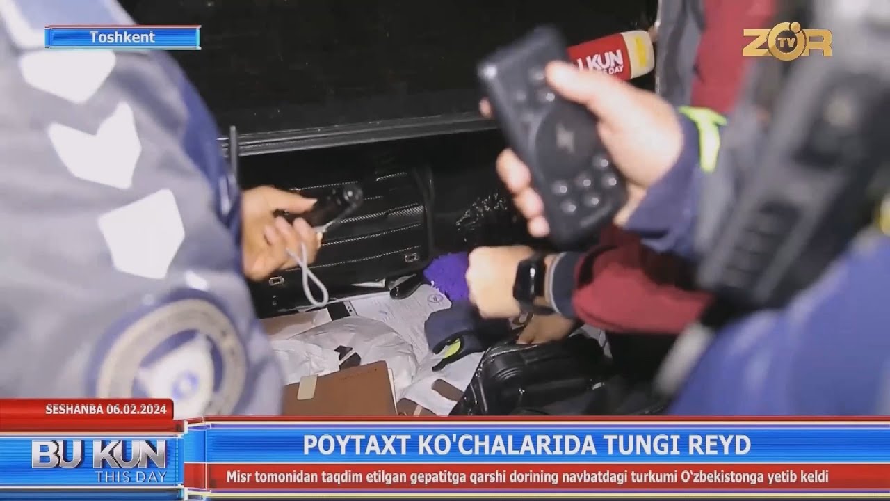 Poytaxt ko'chalarida tungi reyd (Toshkent sh)