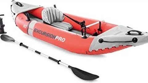 Setting Up Intex Excursion Pro Kayak. (Best inflatable fishing kayak)