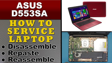 Asus D553SA Disassembly CPU GPU Thermal Paste Replacement