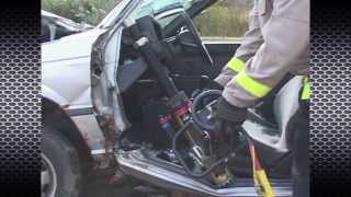 RESCUE TOOLS (9 of 9): POWER HAWK P-16 Training - Power Pusher RAM Operation / www.powerhawk.com