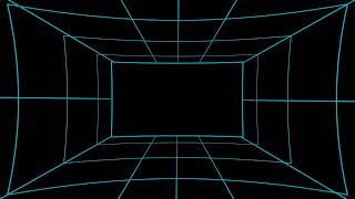 Endless 4k Blue And Cyan Rectangle Tunnel Animation On Black Background With Seamless Loop Motion