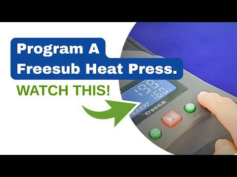 How to Program 40cm x 50cm Flat Heat Press Controller