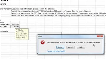 Data Validation - Excel University Volume 1