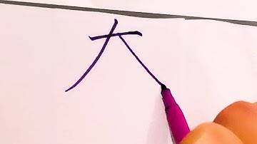 How to write pinyin tao套  in chinese/漢字の書き方/写汉字/硬笔