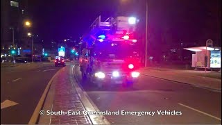 QFRS - 632A, 632B and 632I Responding (Surfers Paradise)