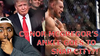 Trump Gets Standing Ovation At UFC 264 As Conor McGregor's Ankle Takes A One Way Trip To Snap City